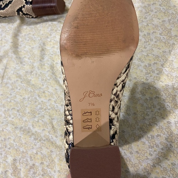 JCrew Snakeskin Boots size 7.5 - Picture 3 of 3